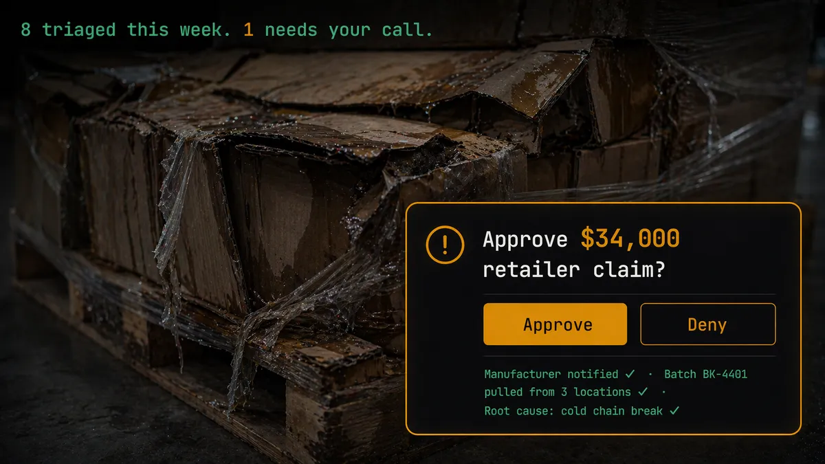 Complaint triage - Damaged shipment with claim decision needed