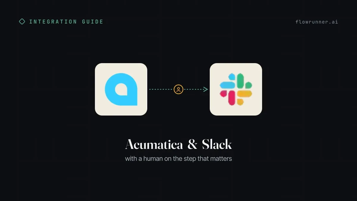 How to Connect Acumatica with Slack (With or Without an AI Agent)