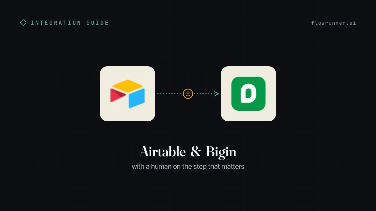 How to Connect Airtable with Bigin (With or Without an AI Agent)