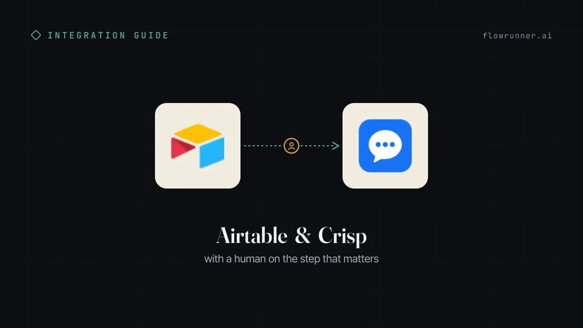 How to Connect Airtable with Crisp (With or Without an AI Agent)
