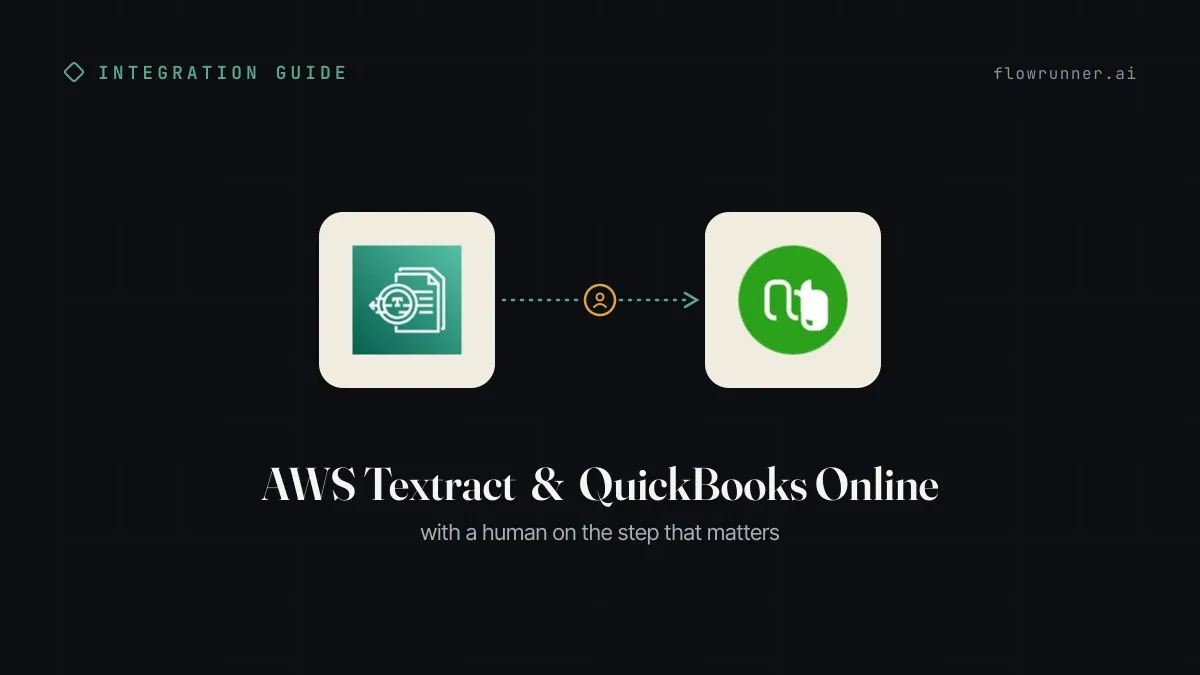 How to Connect AWS Textract with QuickBooks Online (With or Without an AI Agent)