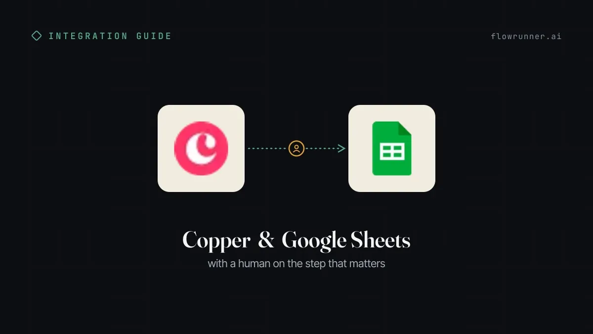 Copper + Google Sheets: Every Lead Becomes a Tracked Deal