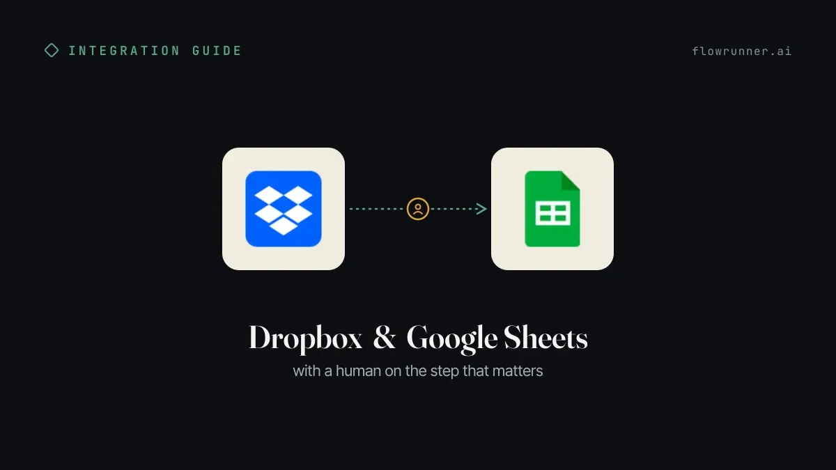 How to Connect Dropbox with Google Sheets (With or Without an AI Agent)