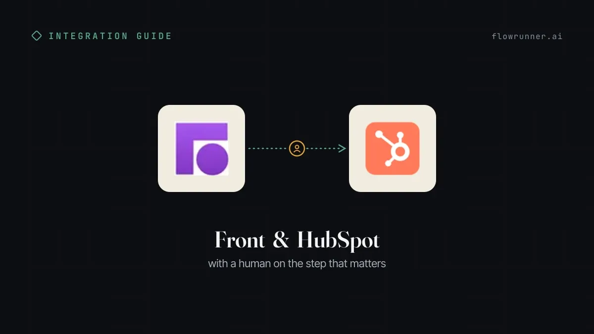 Front HubSpot Integration: Leads Synced, Duplicates Held for Review