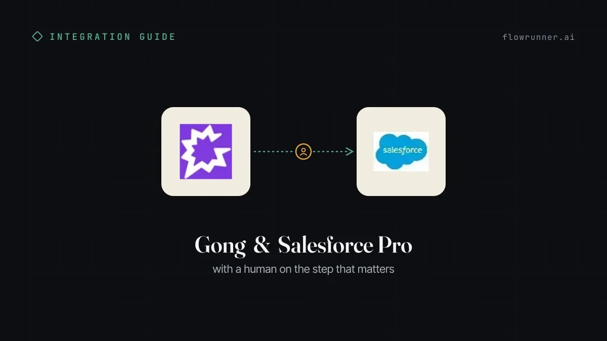 Sync Gong Call Insights to Salesforce Pro Automatically
