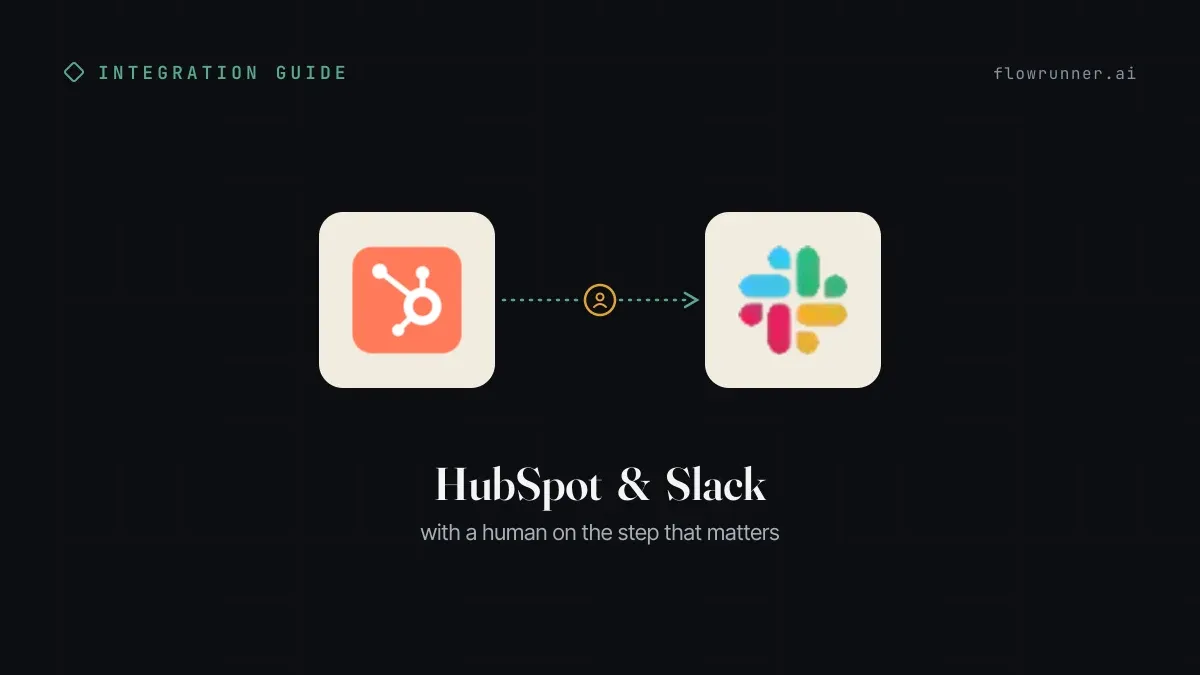 How to Connect HubSpot with Slack Using FlowRunner