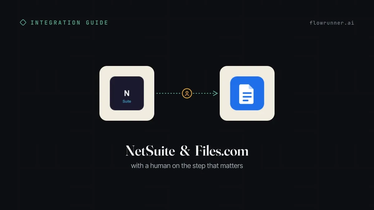 How to Connect NetSuite with Files.com (With or Without an AI Agent)