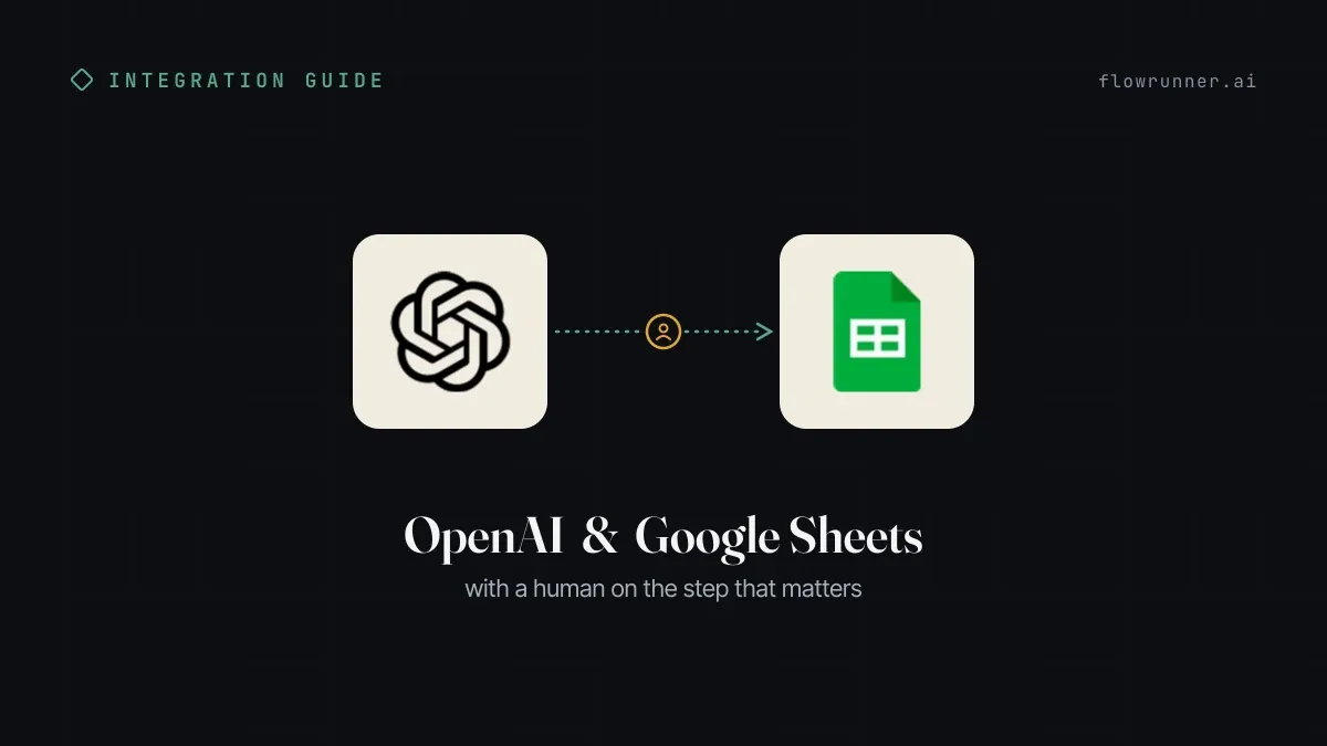 OpenAI + Google Sheets: Every New Row Gets a Reviewed Draft