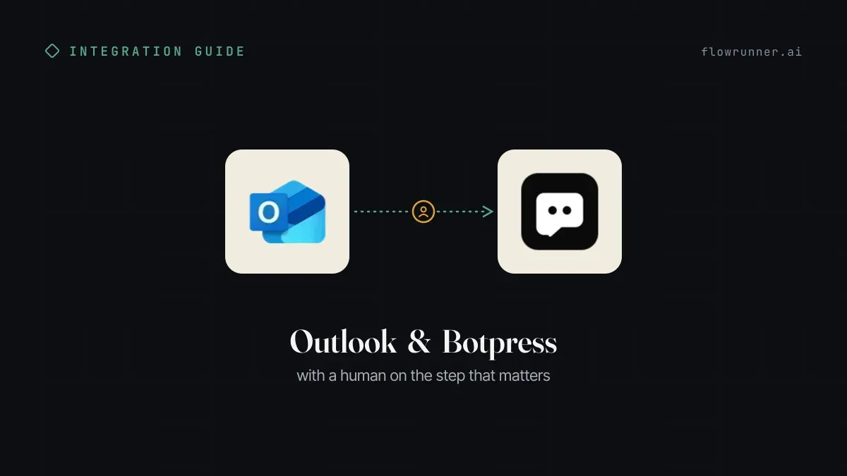 How to Connect Outlook with Botpress (With or Without an AI Agent)