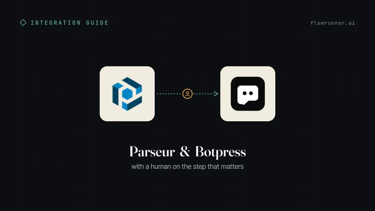 How to Connect Parseur with Botpress (With or Without an AI Agent)