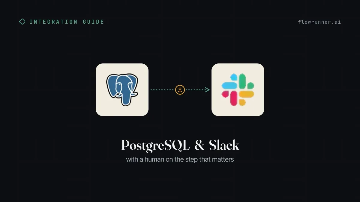 Can an AI Agent Pause in Slack Before a PostgreSQL Write?