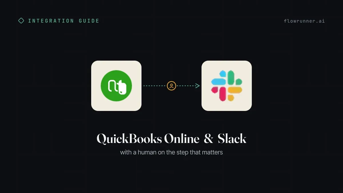 How to Connect QuickBooks Online with Slack Using FlowRunner
