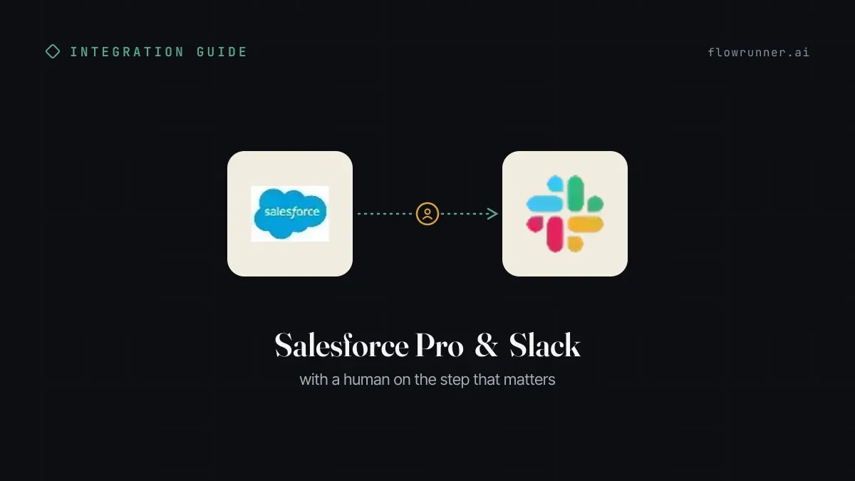 How to Connect Salesforce Pro with Slack Using FlowRunner