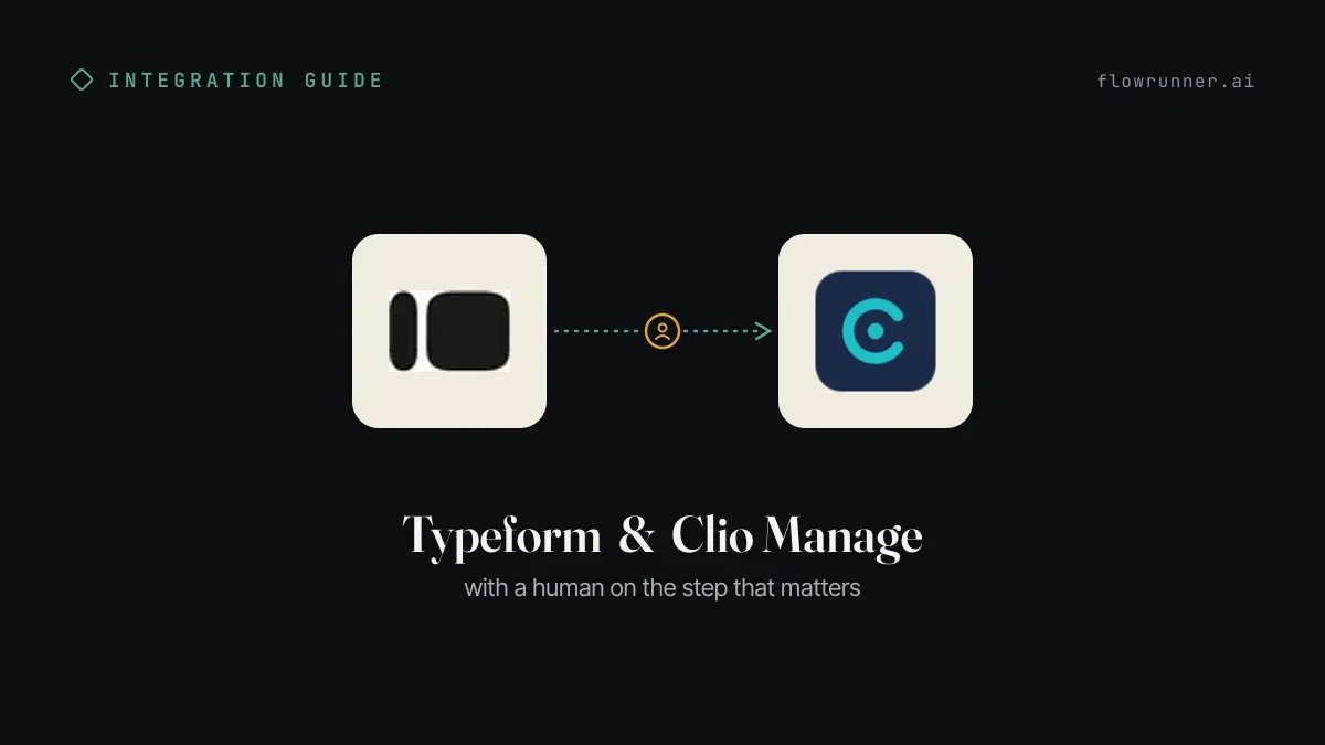 How to Connect Typeform with Clio Manage (With or Without an AI Agent)