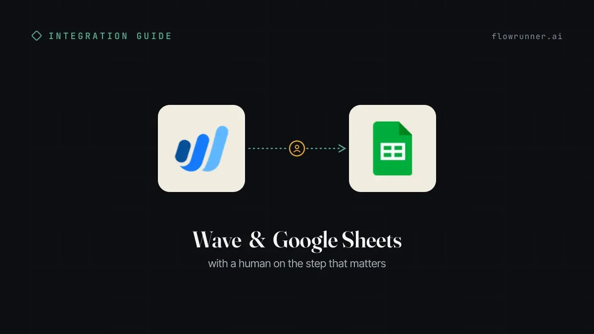 Wave + Google Sheets: Sheet Rows Become Reviewed Invoices