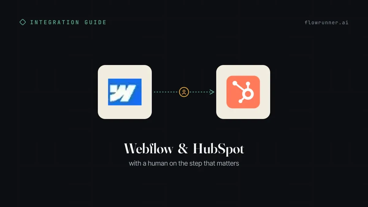Webflow + HubSpot: Every Form Lead Lands in the CRM Deduped